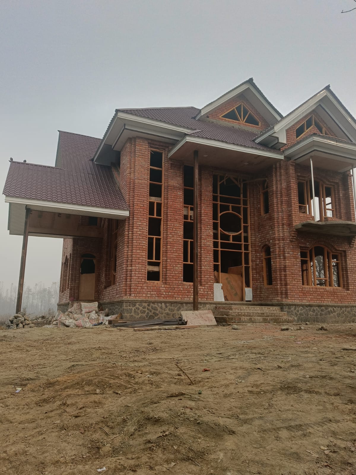 Residential roofing project in Anantnag